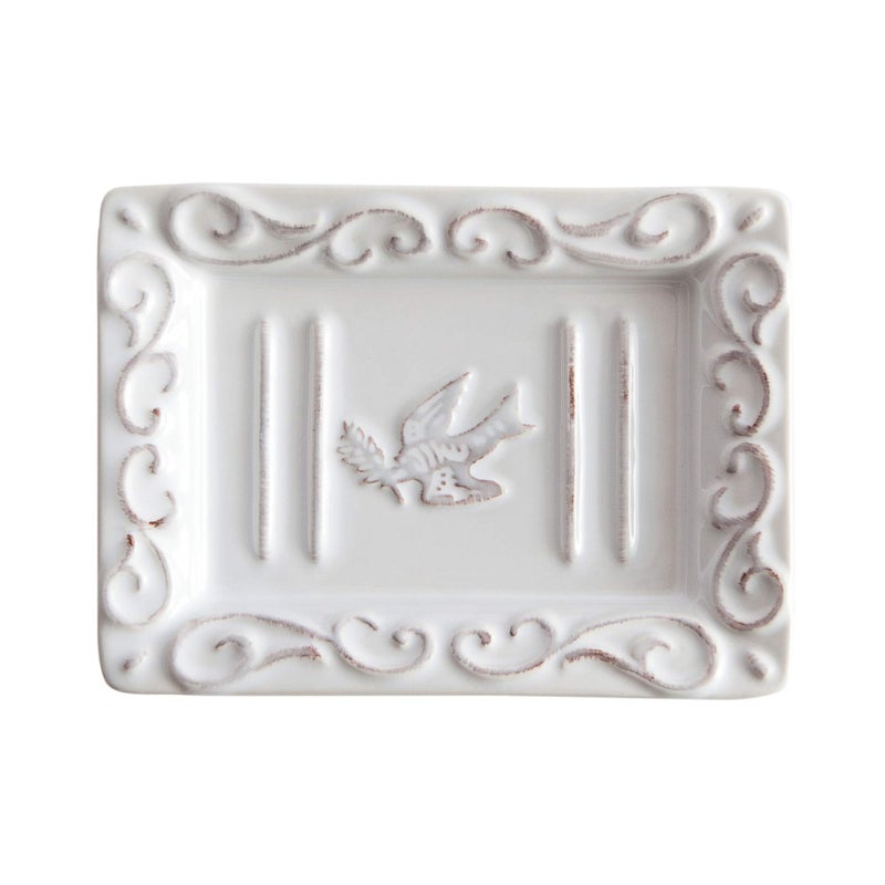 Pre de Provence with a White-Washed Terracotta Finish Soap Dish  8.8 Ounce (Pack of 1) - Image 1
